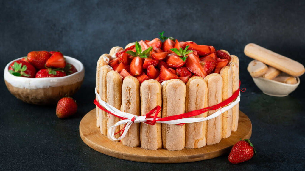 No-baking Charlotte cake